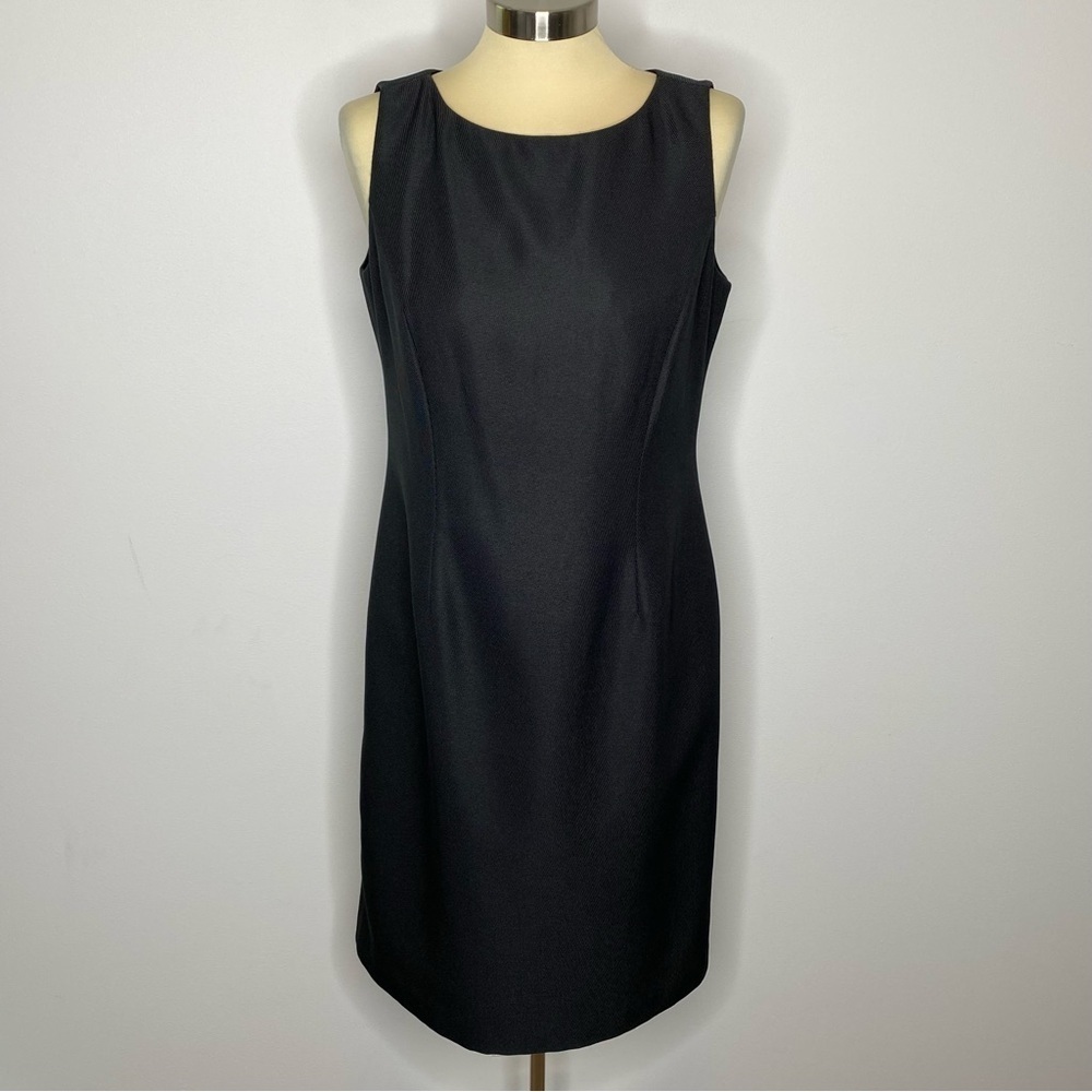 Trio New York Black Microdot Sheath Dress